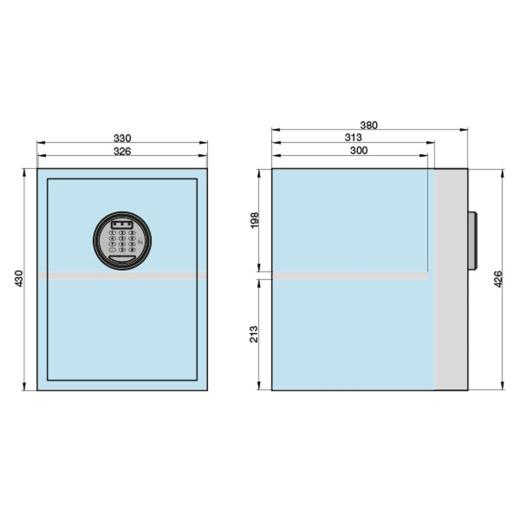 Cassaforte per mobili con codice numerico | EMT 380 - Code