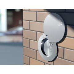 Cassaforte tubolare con coperchio di protezione - L142 mm, Ø80 mm