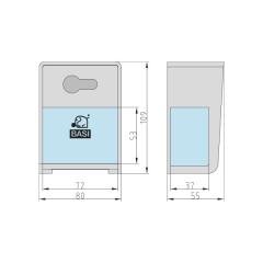 Key Safe for Profile Half Cylinder 10/30 mm Prepared | SSPZ 110