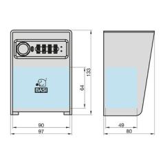 Cassetta Portachiavi con Serratura a Combinazione | SSZ 400 - Acciaio Inossidabile