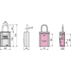 ABUS - Key Safe 797 LED with LED Combination Lock