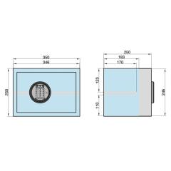 Cassaforte per mobili con codice numerico | EMT 250 - Code