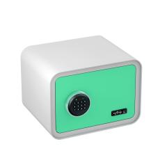 mySafe 350 Cassaforte Elettronica da Mobile | con codice, con allarme / blu-bianco