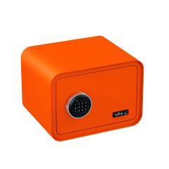 mySafe 350 Cassaforte Elettronica da Mobile | con codice, con allarme / arancione